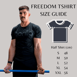 Freedom T-shirt - Black on Black - Gorilla Health