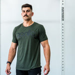 Freedom T-shirt - Black on Green - Gorilla Health