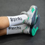 Gorilla Health Crew Socks - White - Gorilla Health